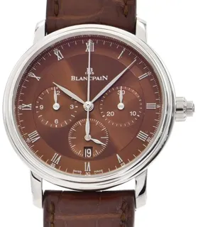 Blancpain Villeret 6185-1546A-55B 38mm White gold Brown