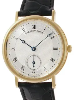 Breguet Classique 5907ba/12/984 34mm Yellow gold Silver