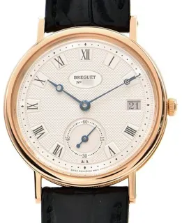 Breguet Classique 5920br/15/984 34mm Rose gold Silver