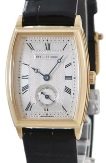 Breguet Héritage 8670BA/12/964 37.5mm Yellow gold Silver