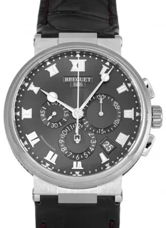 Breguet Marine 5527TI/G2/9WV 42mm Titanium Gray