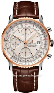 Breitling Navitimer U13324211G1P1 41mm Stainless steel and Red gold Silver