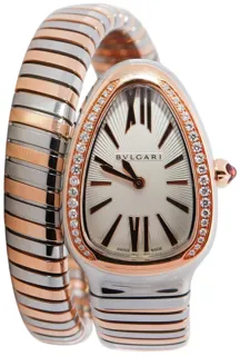 Bulgari Serpenti 103822 35mm Rose gold and Stainless steel Silver