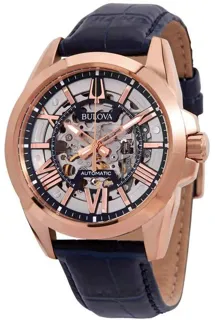 Bulova Classic 97A161 43mm Yellow gold and Stainless steel Skeletonized