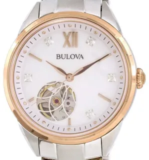 Bulova Classic 98P170 34mm Stainless steel White