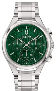 Bulova CURV 96A297 44mm Stainless steel Green