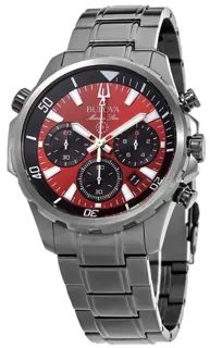 Bulova Marine Star 98B350 43mm Stainless steel Red