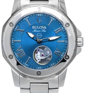 Bulova Marine Star 98L317 35mm Stainless steel Blue