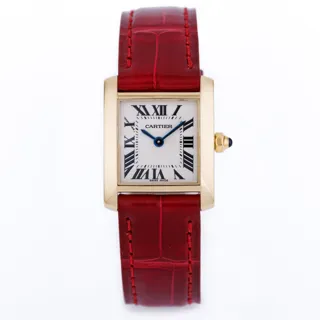 Cartier Tank Française 2385 Yellow gold White