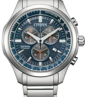 Citizen Eco-Drive AT2530-85L 43mm Titanium Blue