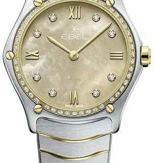 Ebel Sport Classic 1216489A 29mm Yellow gold and Stainless steel Beige