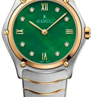 Ebel Sport Classic 1216541 29mm Yellow gold and Stainless steel Green