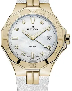 Edox 53020-37JC-NADD 38mm Stainless steel White