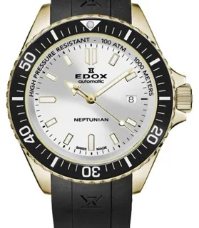 Edox 80120-37JCA-AID 44mm Stainless steel Silver