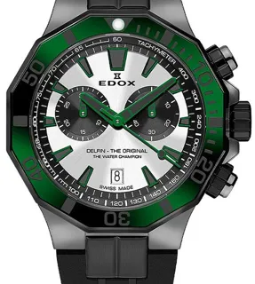 Edox 10112-37GNVCA-ANV 43mm Stainless steel Silver