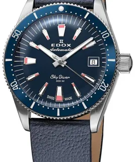 Edox 80131-3BUC-BUICO 38mm Stainless steel Blue