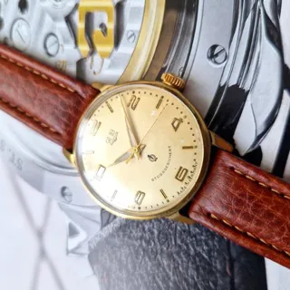 Glashütte 34mm Yellow gold and Stainless steel Golden