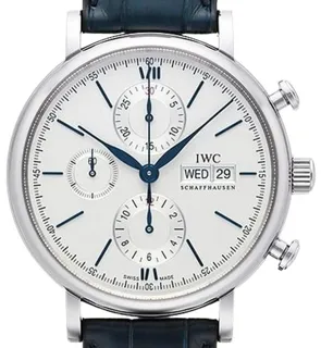 IWC Portofino Chronograph IW391037 42mm Stainless steel Silver