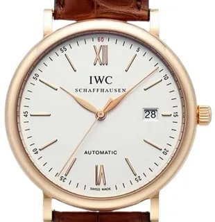 IWC Portofino IW356504 40mm Yellow gold Silver