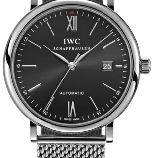 IWC Portofino IW356506 Stainless steel Black