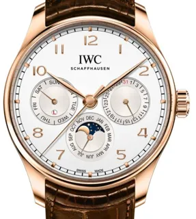 IWC Portugieser IW344202 Yellow gold Silver