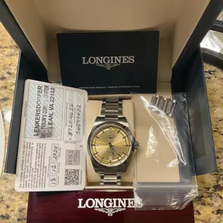 Longines Conquest L3.720.4.62.6 38mm Stainless steel Champagne