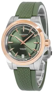 Longines Conquest L34305029 34mm Stainless steel Green