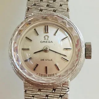 Omega De Ville 23mm White gold Champagne