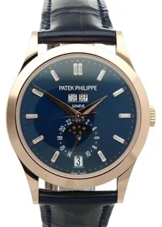 Patek Philippe Annual Calendar 5396R-015 38.5mm Rose gold Blue