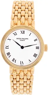 Patek Philippe Calatrava 4809/2 25mm Yellow gold White