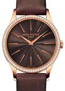 Patek Philippe Calatrava 4897R-001 33mm Rose gold Brown