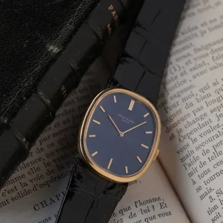 Patek Philippe Golden Ellipse 23-300 PM 27mm Yellow gold Blue