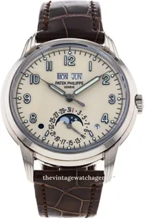 Patek Philippe Perpetual Calendar 5320G-001 40mm White gold Cream