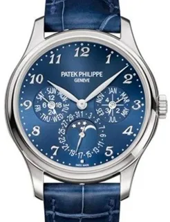 Patek Philippe Perpetual Calendar 5327G-001 39mm White gold Blue