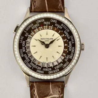 Patek Philippe World Time 7130G-010 36mm White gold Brown