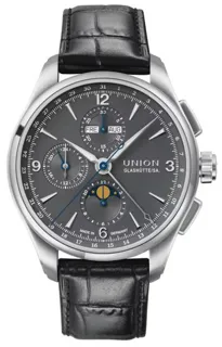 Union Glashütte Belisar Chronograph D014.425.16.087.00 42mm Stainless steel Gray