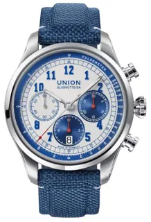 Union Glashütte Belisar Chronograph D009.427.18.012.00 44mm Stainless steel Blue