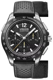 Union Glashütte Belisar Chronograph D014.927.16.057.00 43mm Stainless steel Black