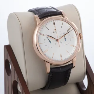 Zenith Elite Chronograph Classic 18.2270.4069/01.C498 Rose gold Silver