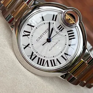 Cartier Ballon Bleu 33mm 3489 33mm Yellow gold and Stainless steel Silver