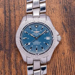 Breitling Colt A17350 38mm Stainless steel blue