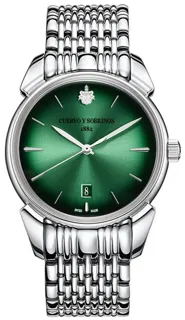 Cuervo y Sobrinos Historiador 3101B.1ASV 40mm Stainless steel Green