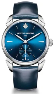 Cuervo y Sobrinos Historiador 3102.1ASB 40mm Stainless steel Blue