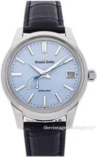 Grand Seiko Elegance Collection SBGA407G 40mm polished steel blue