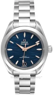 Omega Aqua Terra 220.10.34.20.03.001 34mm Stainless steel Blue