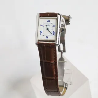 Cartier Tank 2416 22mm Silver White