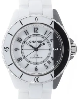 Chanel J12 H6515 38mm Black ceramic and White ceramic White