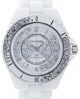 Chanel J12 H6476 38mm White ceramic White