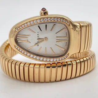 Bulgari Serpenti 103003 35mm Rose gold Silver