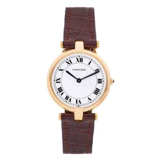 Cartier Vendôme 30mm 18k yellow gold White